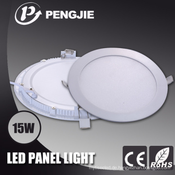 Hohe Effizienz 2yrs Spanlife CRI&gt; 70 LED-Panel Licht 15W